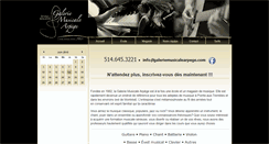 Desktop Screenshot of galeriemusicalearpege.com