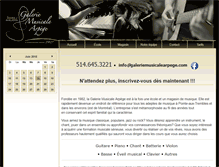 Tablet Screenshot of galeriemusicalearpege.com